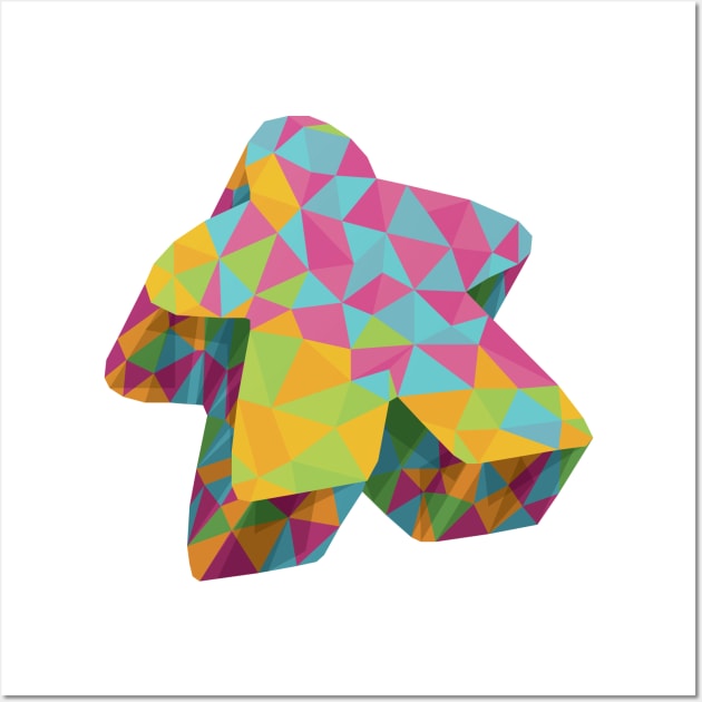 Summer Geo Meeple Wall Art by polliadesign